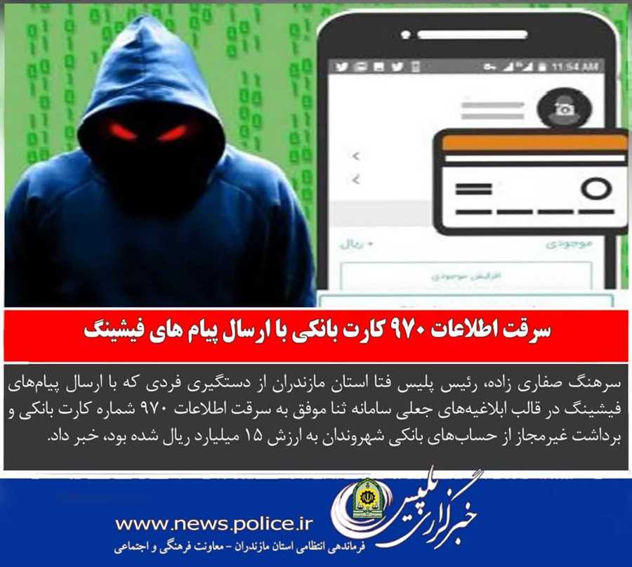 سرقت اطلاعات 970 کارت بانکی در مازندران؛ متهم دستگیر شد