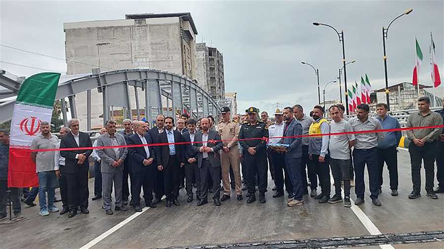 افتتاح ضلع شمالی پل ماشلک نوشهر؛ گره ترافیکی باز شد
